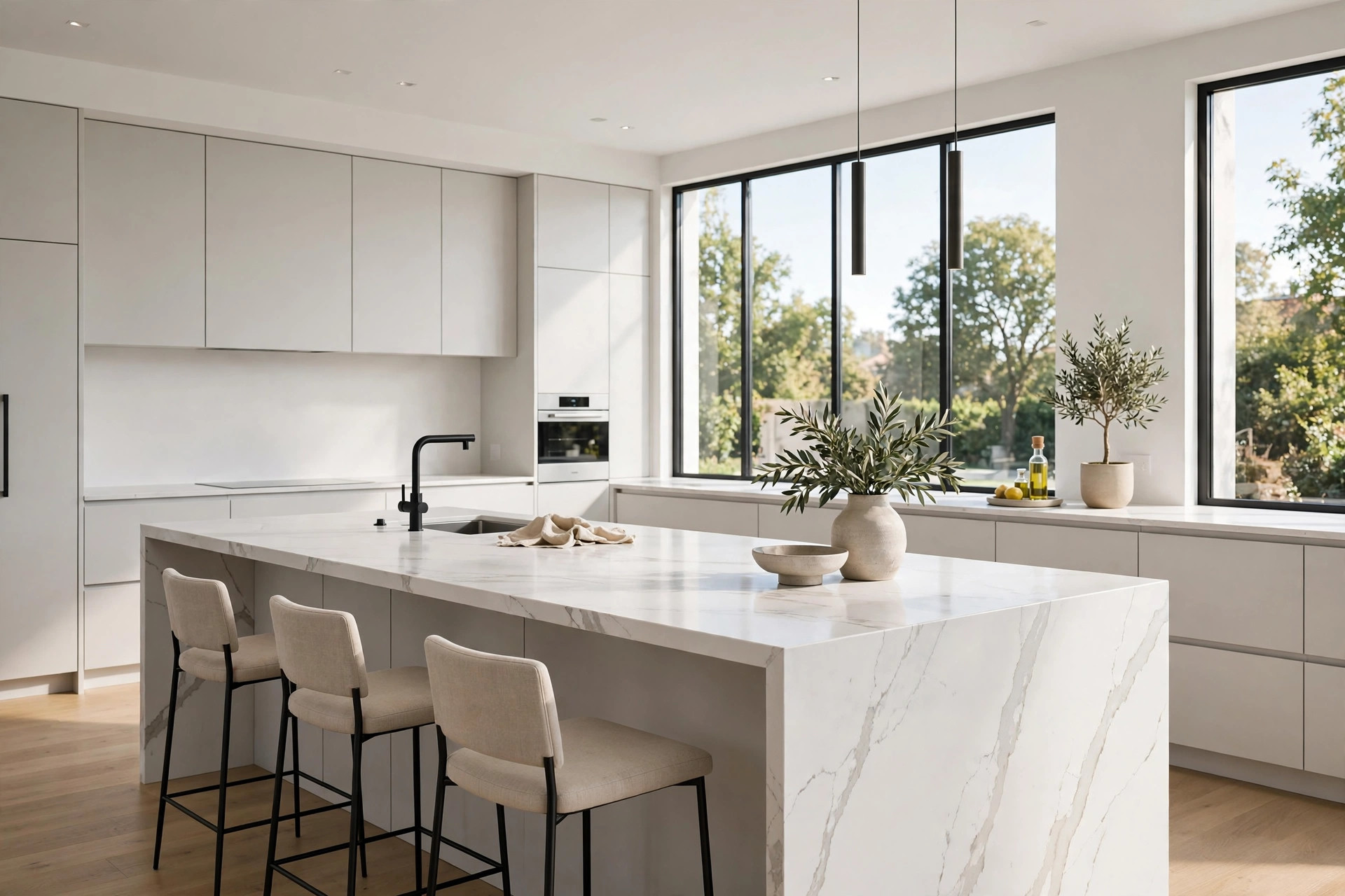 Stone kitchen countertops